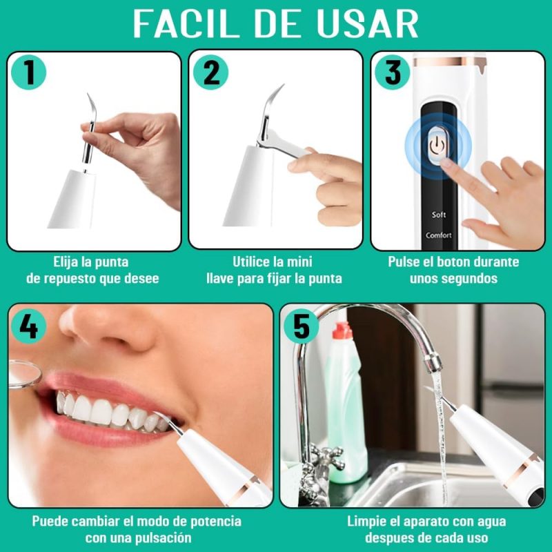 Cepillo dental ultrasónico para sarro Garaldentist oficial