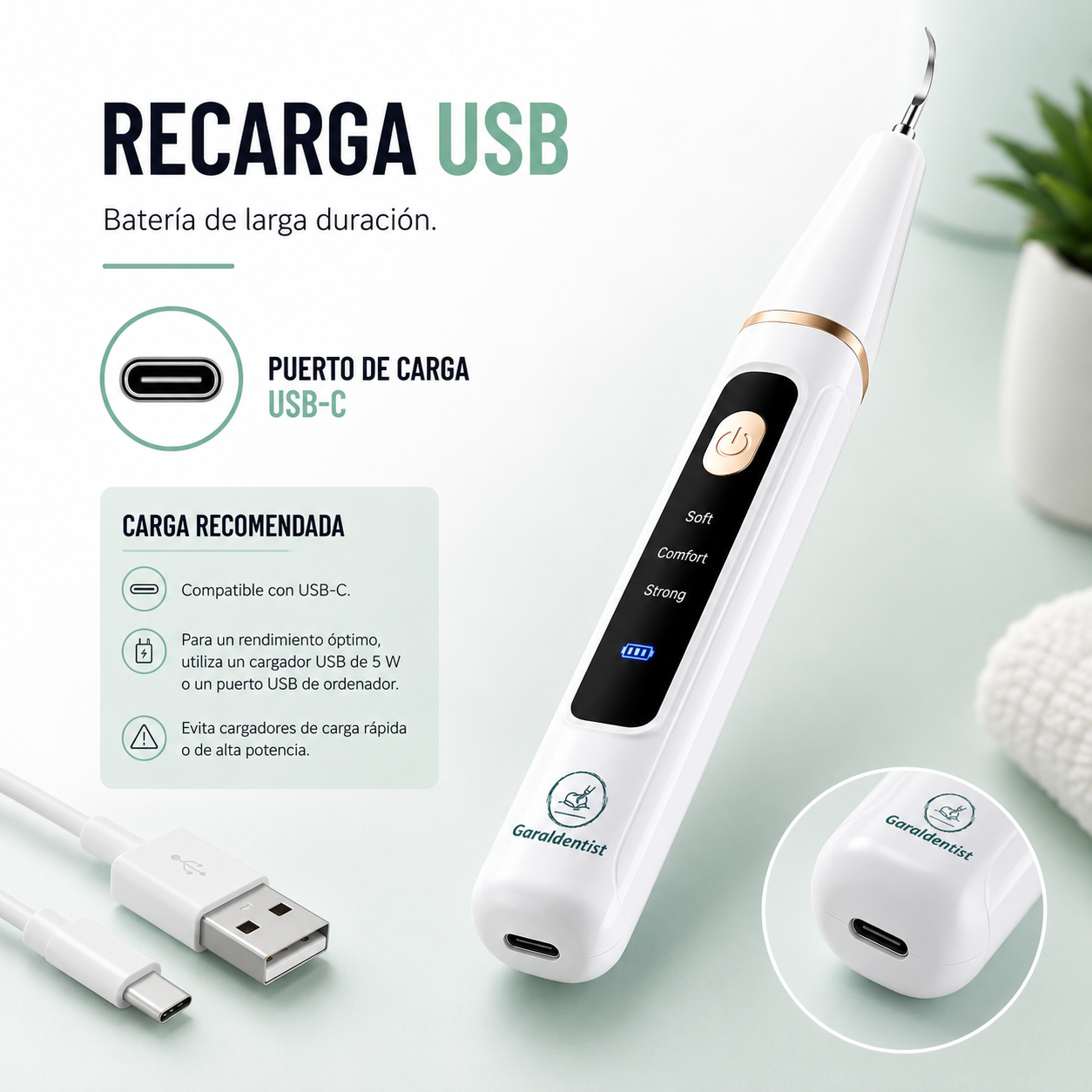 Cepillo Dental Ultrasonico Garaldentist