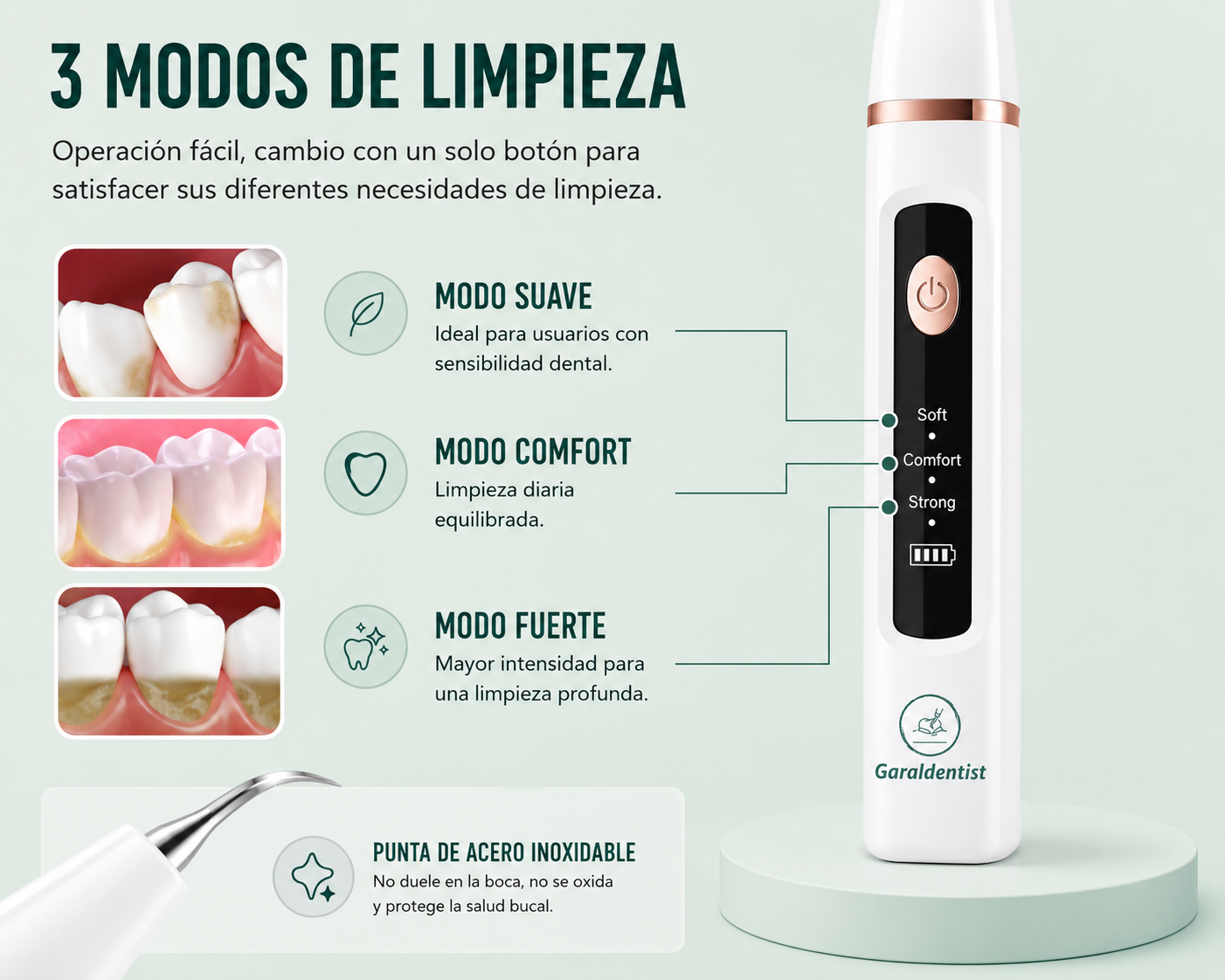 3 Modos de limpieza