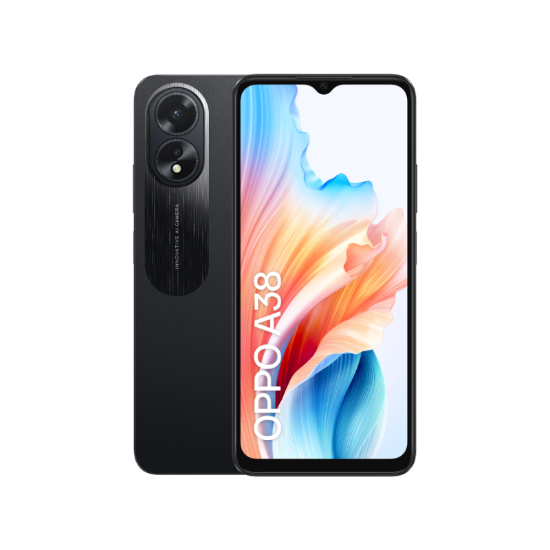 Oppo A38, 4GB Ram, 128GB, Color Negro/Dorado